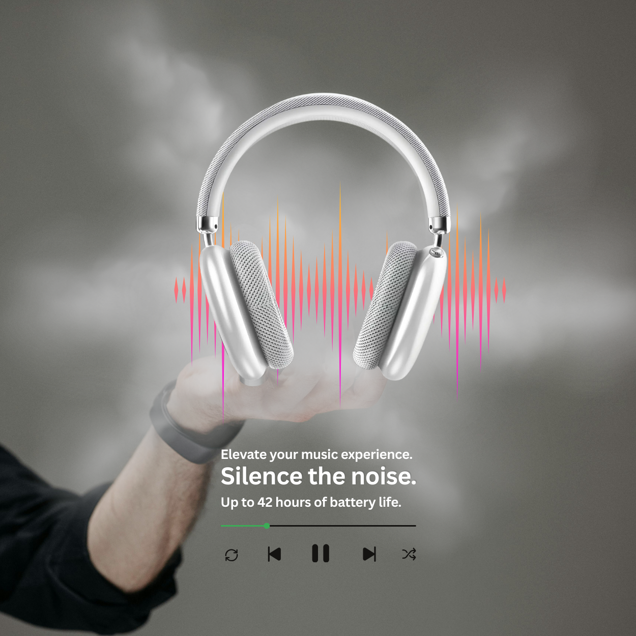 ZTOZ Headphones: Power and Comfort (Silver)