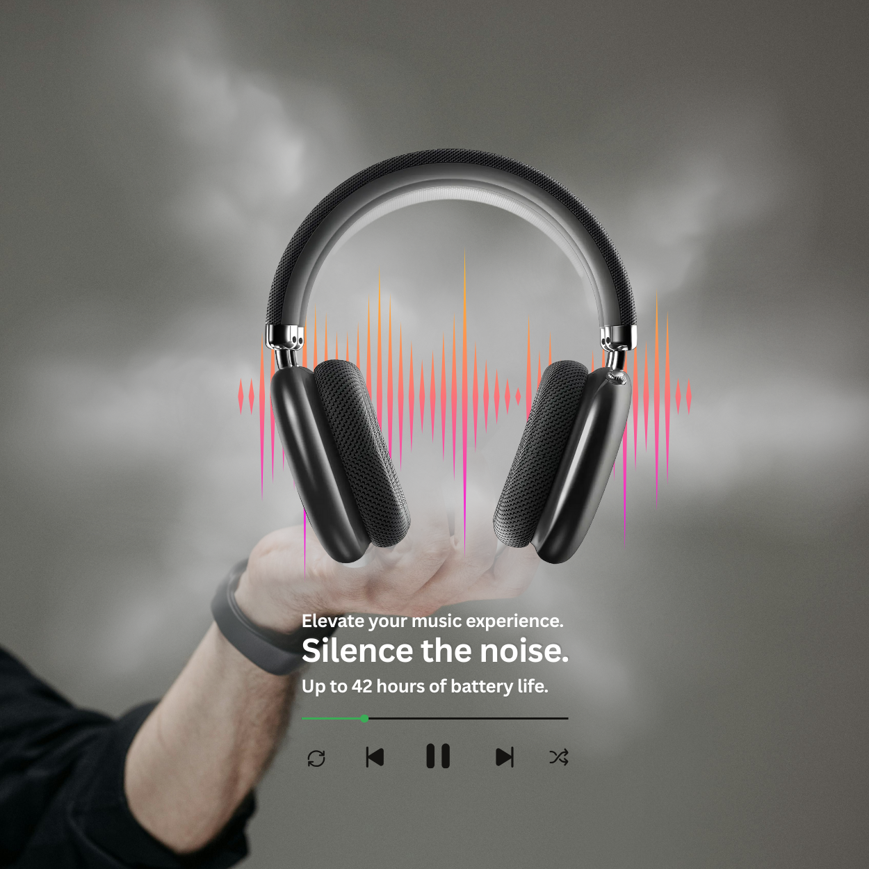 ZTOZ Headphones (Space Grey): Power and Comfort